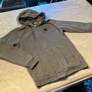 Under Armour Rival zip up hoodie sweatshirt. Mens small. Charcoal grey